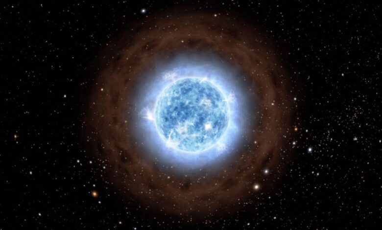 أي الوان النجوم يدل على درجة حرارة أكبر لسطح النجم ؟